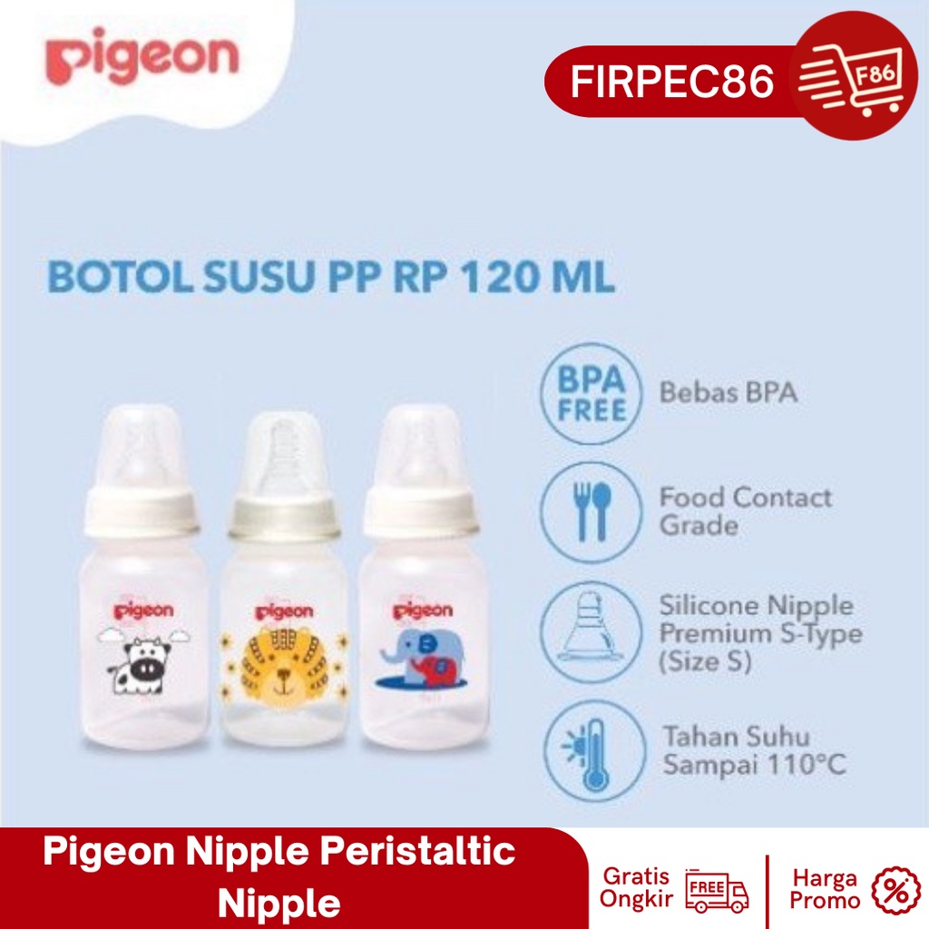 Pigeon Nipple Peristaltic Nipple - Botol Susu - Perlengkapan Bayi 120ml