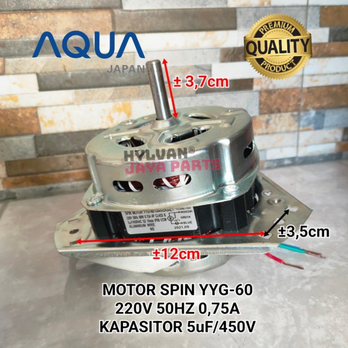 MOTOR SPIN DINAMO PENGERING MESIN CUCI AQUA