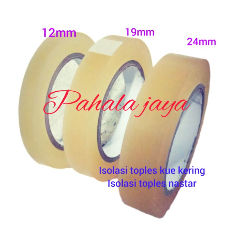 Isolasi toples kue kering / can sealing toples nastar / kuker panjang 20 meter