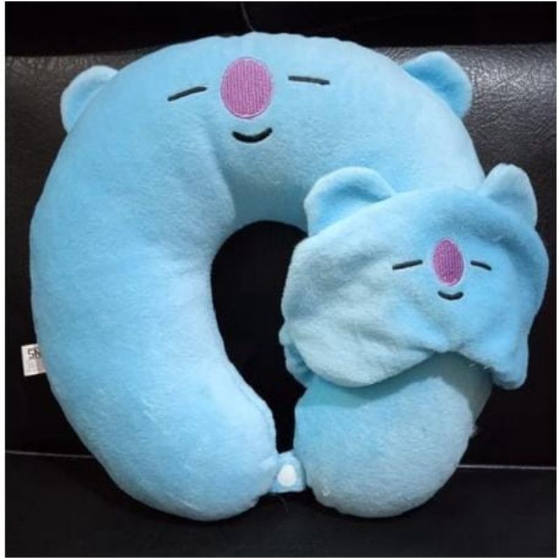 Bundara.id Pr-1274 Bantal leher + penutup mata Sangat lembut Bantal leher nyaman dewasa remaja anak