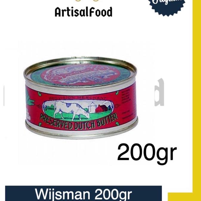 

☝ Wijsman Wisman Wisjman Butter Mentega Roombutter 200 gr KALENG 200gr ❄