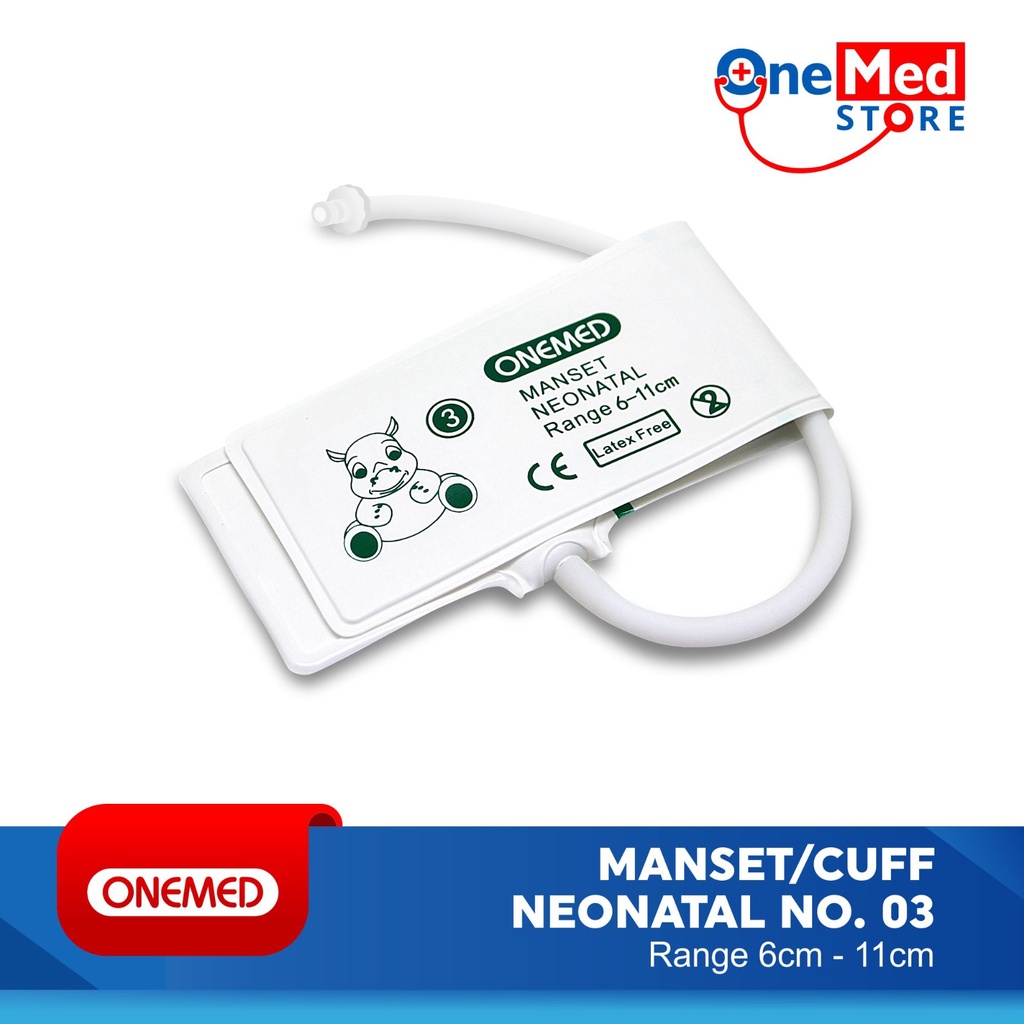 Manset Cuff NIBP Neonatal Disposable Pasien Monitor Neonate OneMed 3 OJ