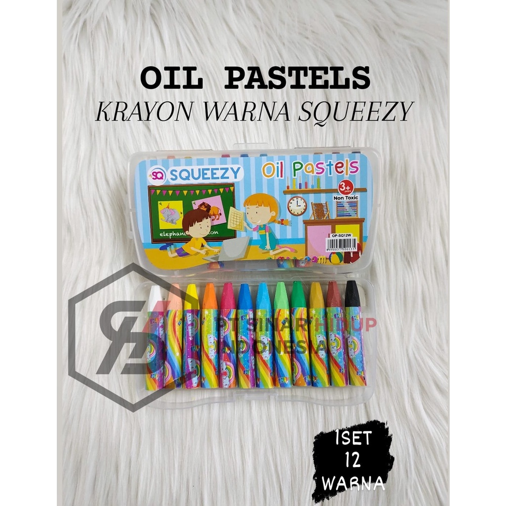 

CRAYON OIL PASTEL MINI 12 WARNA SQUEEZY