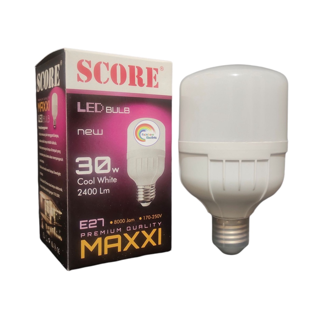 Paket 3 Pcs SCORE Maxxi Lampu LED Capsule 30 Watt