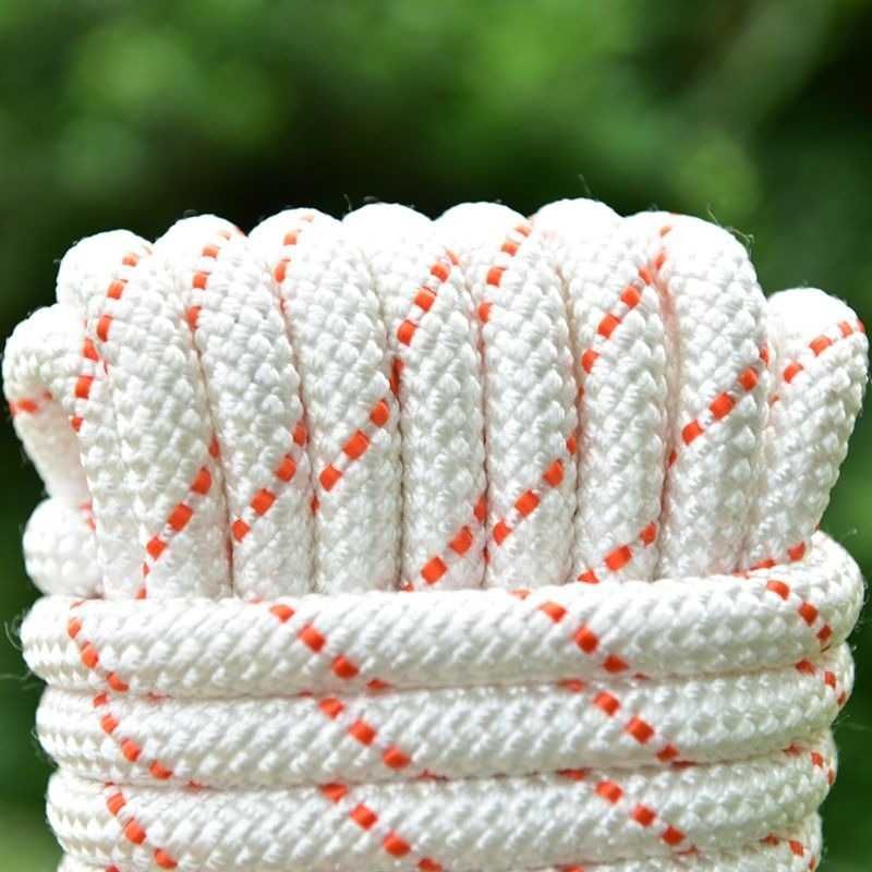 Tali Paracord Panjat Tebing Climbing Rope 12mm 20m with Steel Buckle Camping Outdoor Survival