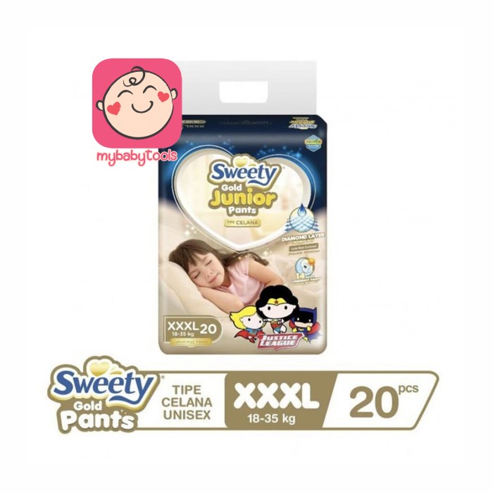 SWEETY GOLD JUNIOR PANTS XXXL20 POPOK CELANA XXXL 20