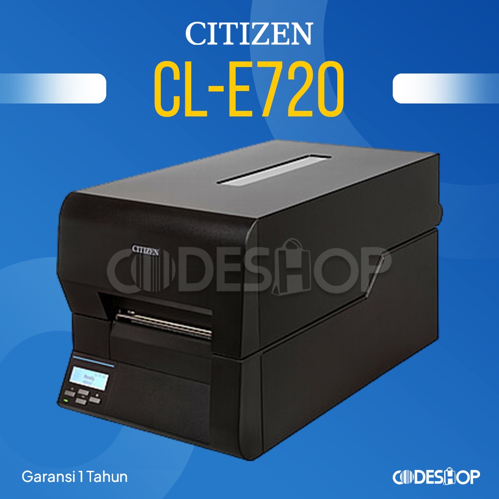 Printer Barcode Citizen CL-E720 Industrial Cetak Label USB + LAN