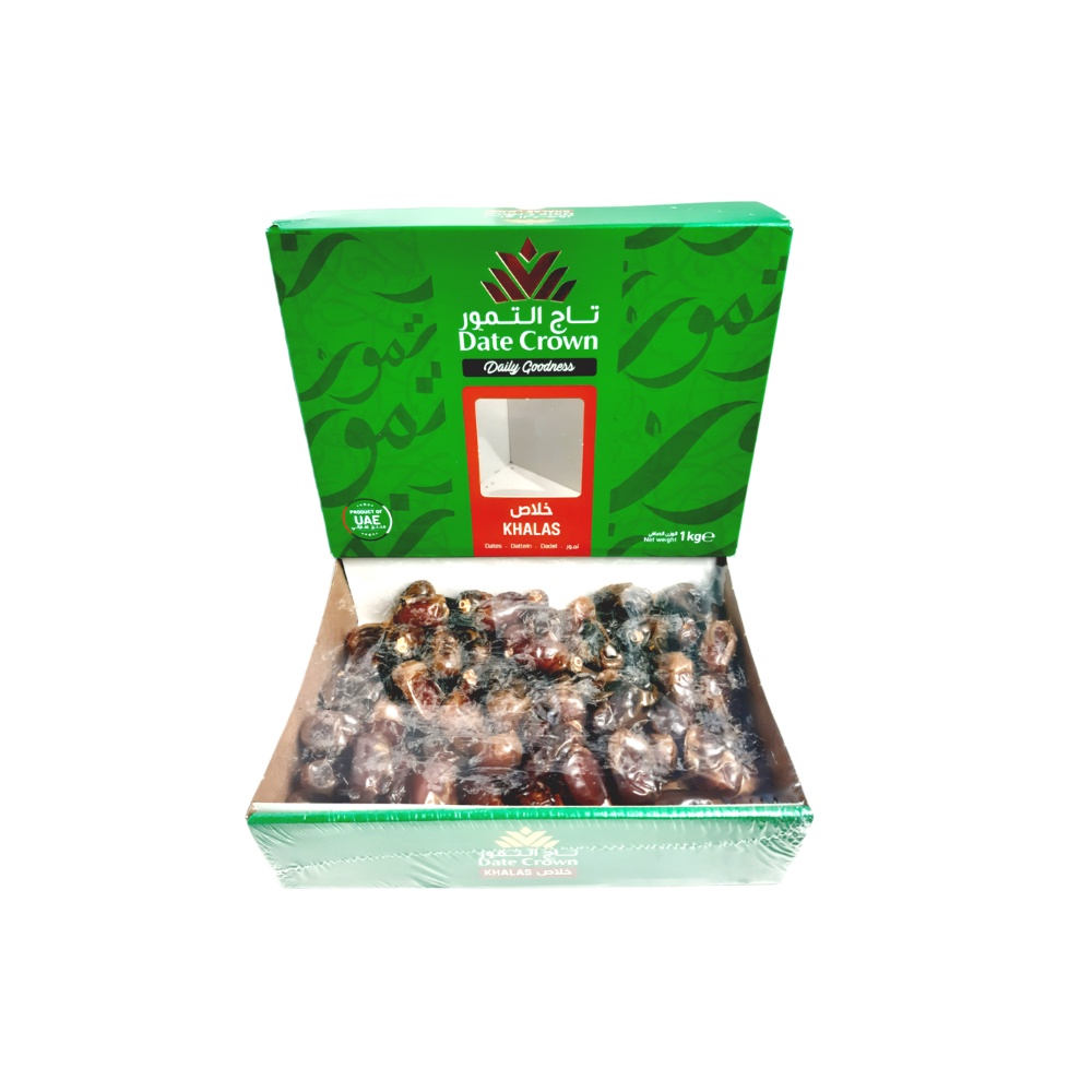 

Kurma Date Crown Khalas 1 Kg / Kurma Khalas / Oleh oleh Haji dan Umroh