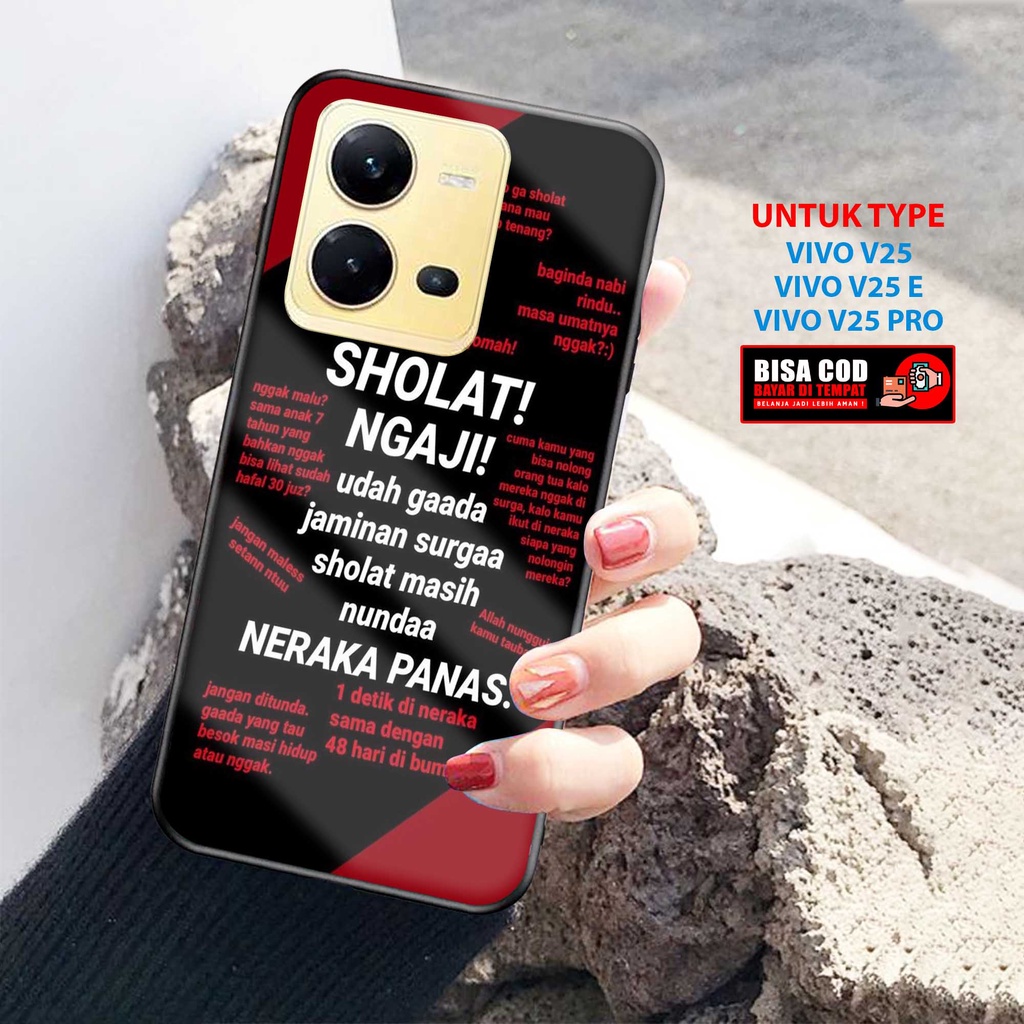 Case Vivo V25 V25E V25 Pro - Softcase Glass Kaca [ QUOTES Forme ] VIVO V25 VIVO V25E Terbaru - Case 