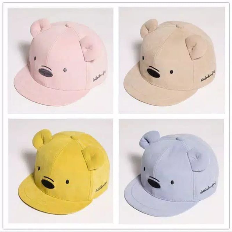 Topi Anak Bayi Motif Simple /Panda Usia 0-2 th |Fashion