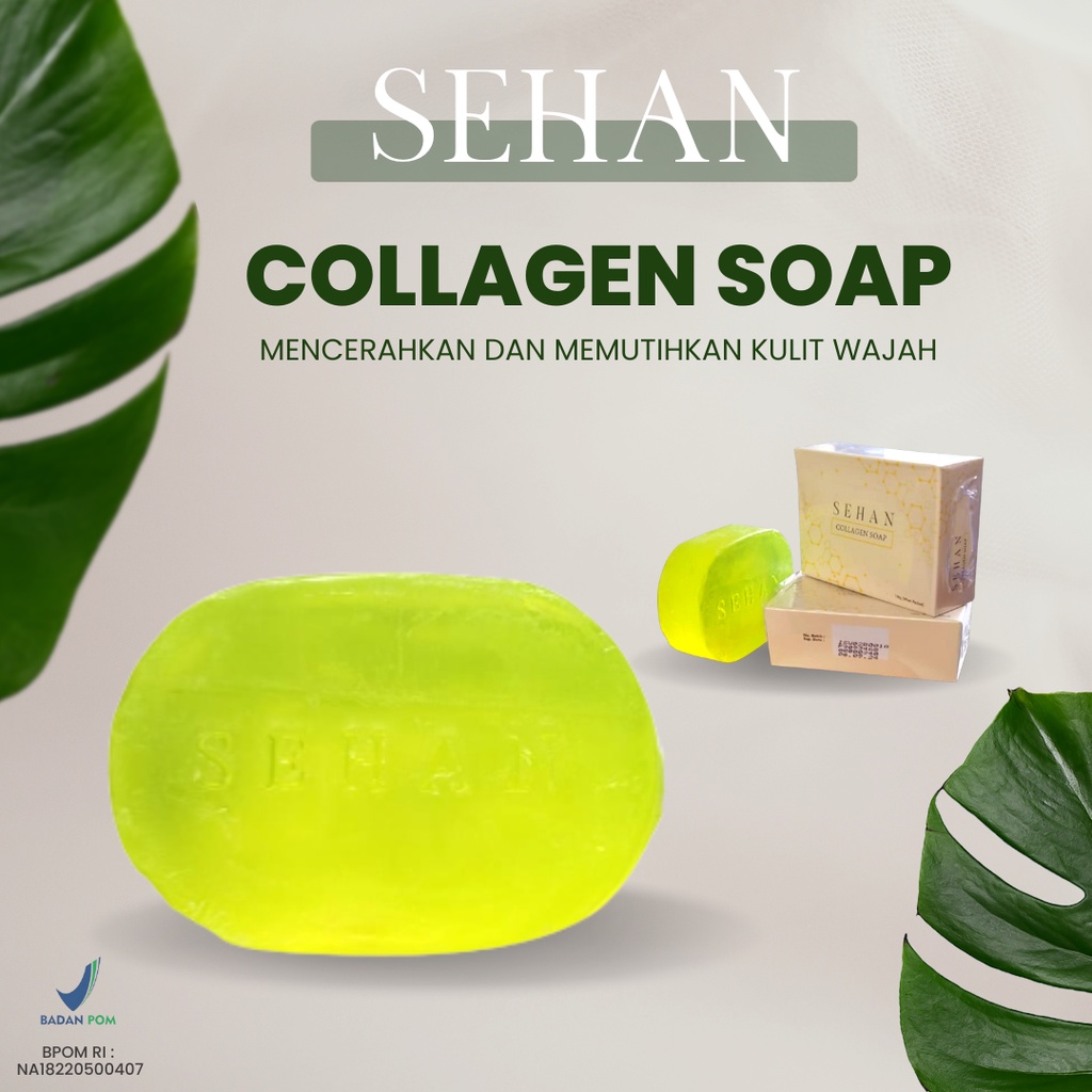 Paket Glowing Collagen Soap &amp; Jelly Cream by SEHAN original BPOM