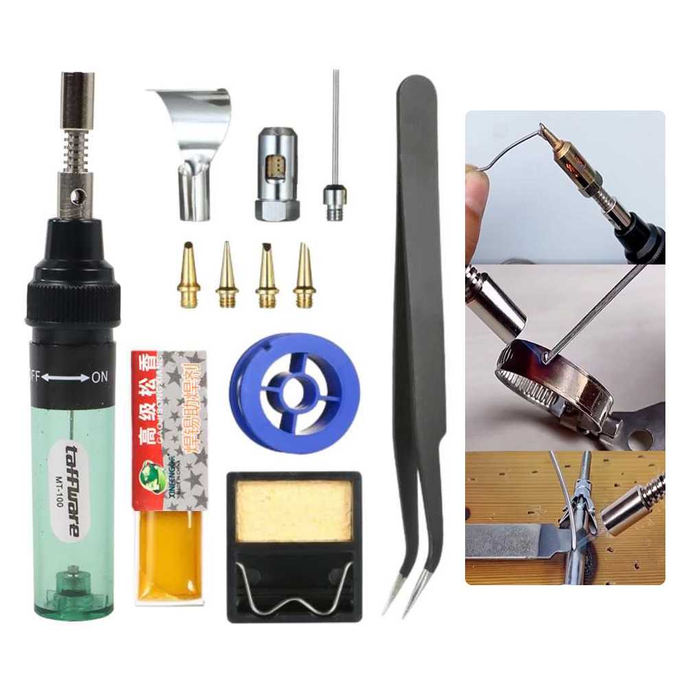 PROMO Solder Gas Butane Portable Iron Pen alat solder alat solder las mini gas alat solder lengkap solder gas paket lengkap alat solder timah solder hp solder set mini portable murah original MT-100 7ROT4QBK