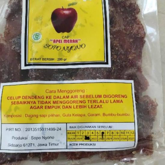 

۝ Dendeng Sapi cap APEL MERAH 200 gr ♔