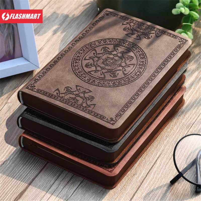 Flashmart Buku Catatan Jurnal Notebook Cover Vintage Pattern A6 - WH-1564