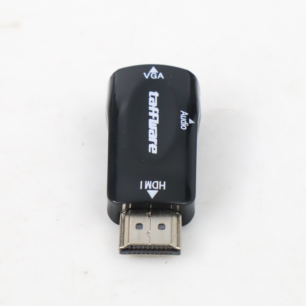 Taffware Adaptor HDMI ke VGA &amp; AUX 1080P - S-PC-0389