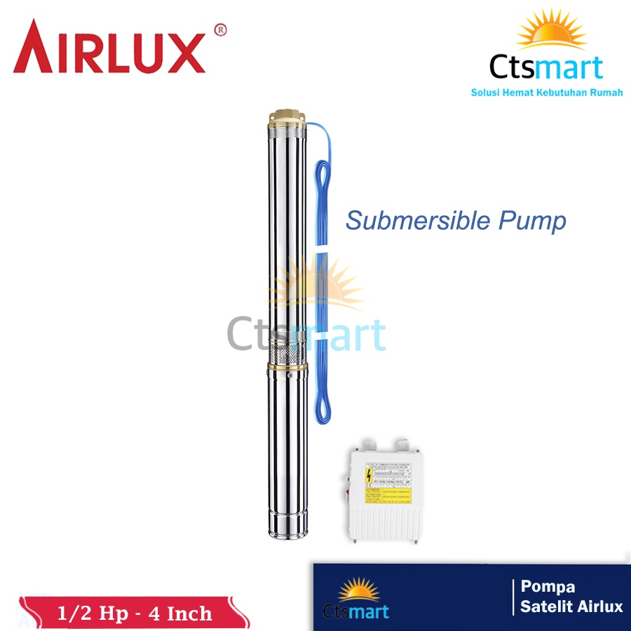 Pompa Satelit Airlux 0.5 HP 4 Inch (Submersible Pump)