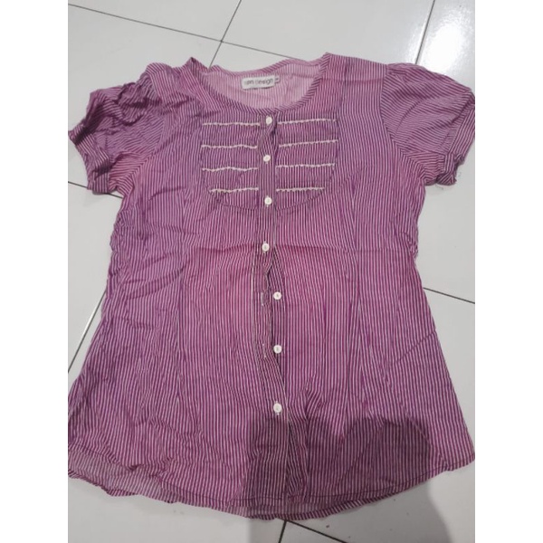 Kemeja wanita merk ann design preloved