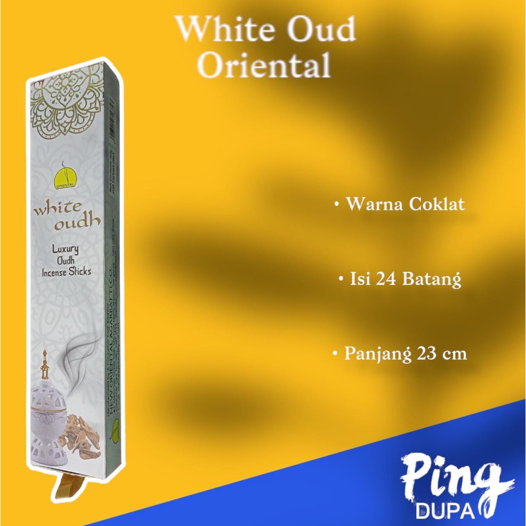 Dupa White Oudh Oriental Luxury Isi 20 Batang