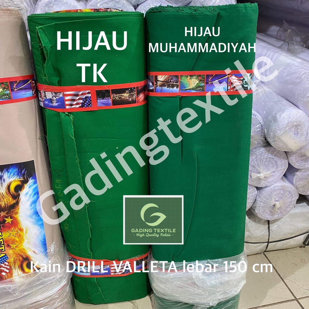 ( per 1 roll ) kain twill seragam AMERICAN DRILL TR20S VALLETA lebar 150 cm bahan celana kargo chino rok baju pakaian seragam sekolah kerja dinas PDH PDL perawat suster dokter almamater safari blouse blazer background tirai hordeng gorden taplak meja