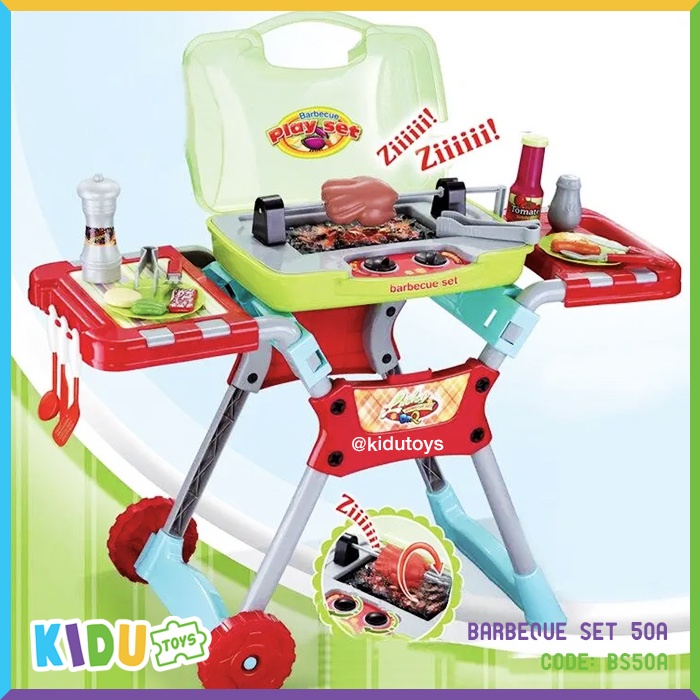 Mainan Masak Masakan Set Panggangan Anak Barbeque Set 50A Kidu Toys