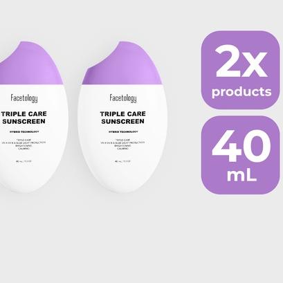 ♬ FACETOLOGY Bundling Triplecare Sunscreen 2pcs ➪