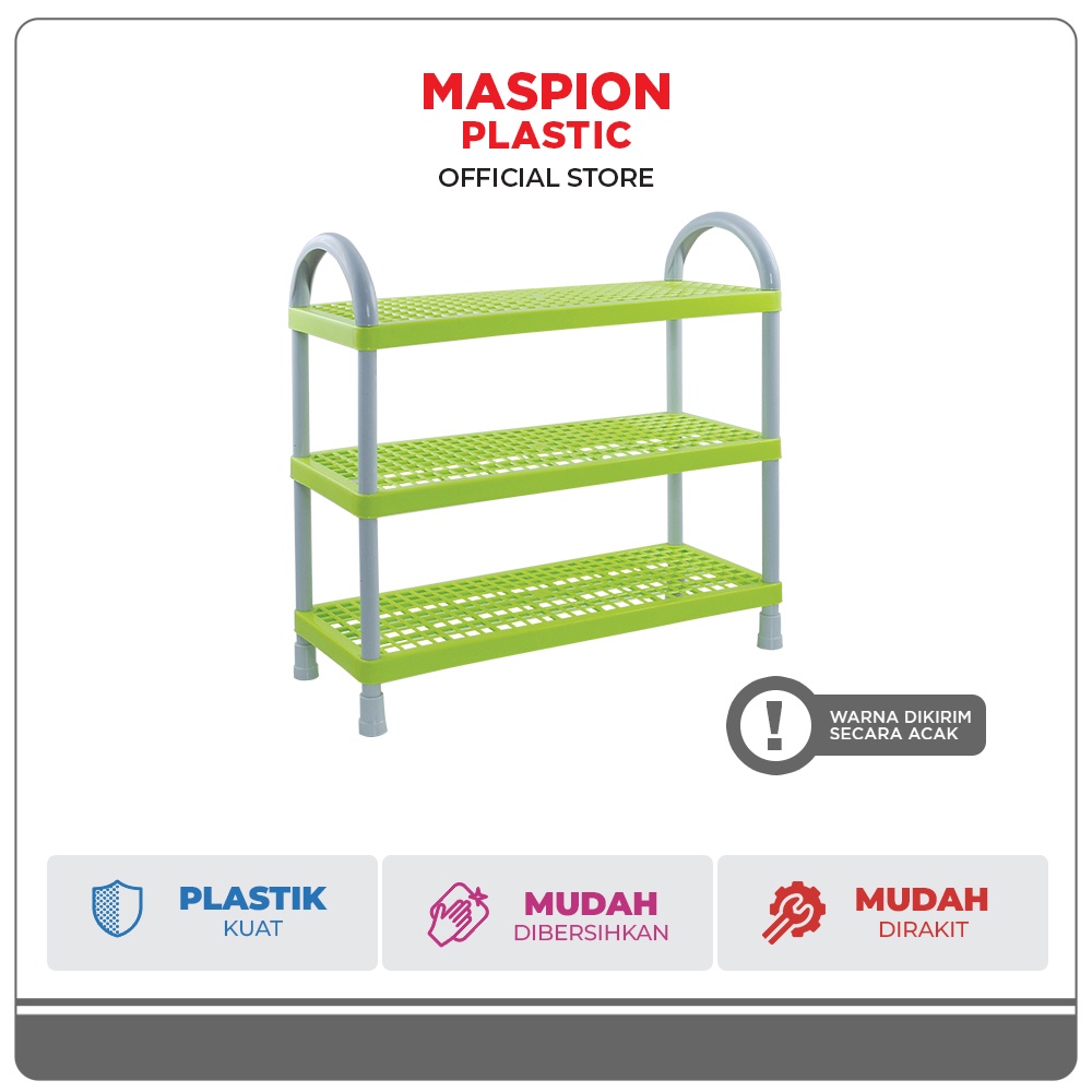 Maspion Plastic Rak Sepatu Plastik Susun 3