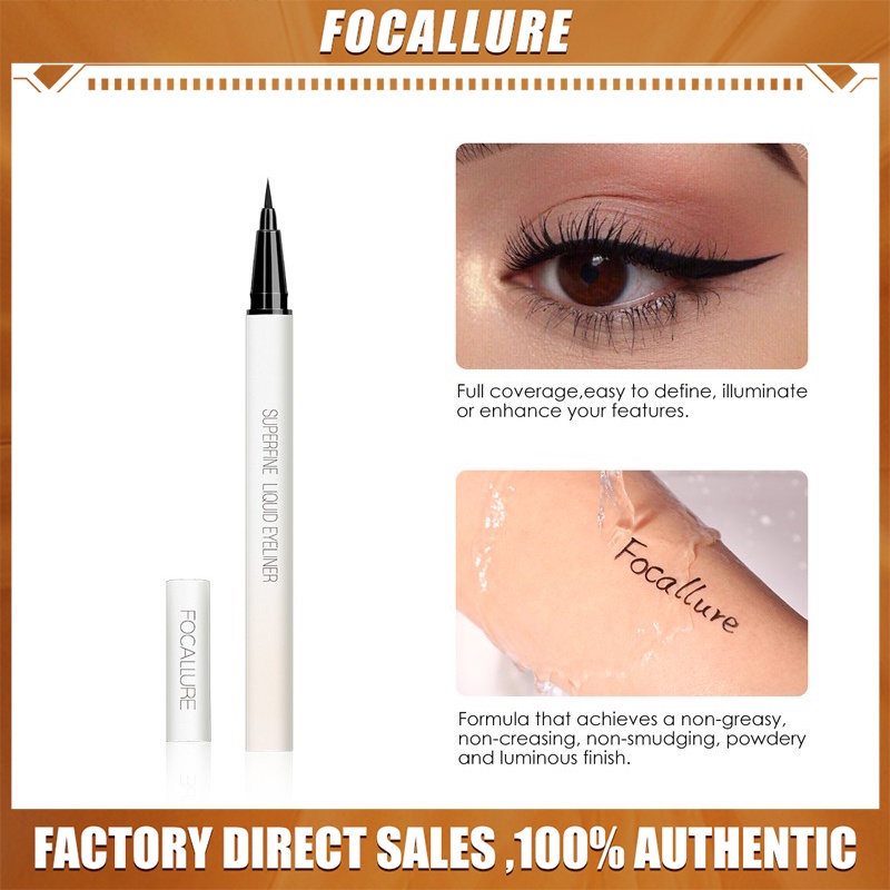 FOCALLURE FA91 Eyeliner Anti Air Dan Tahan Lama Superfine Liquid eyeliner Tahan Hingga 12 Jam Eyebrow Pensil