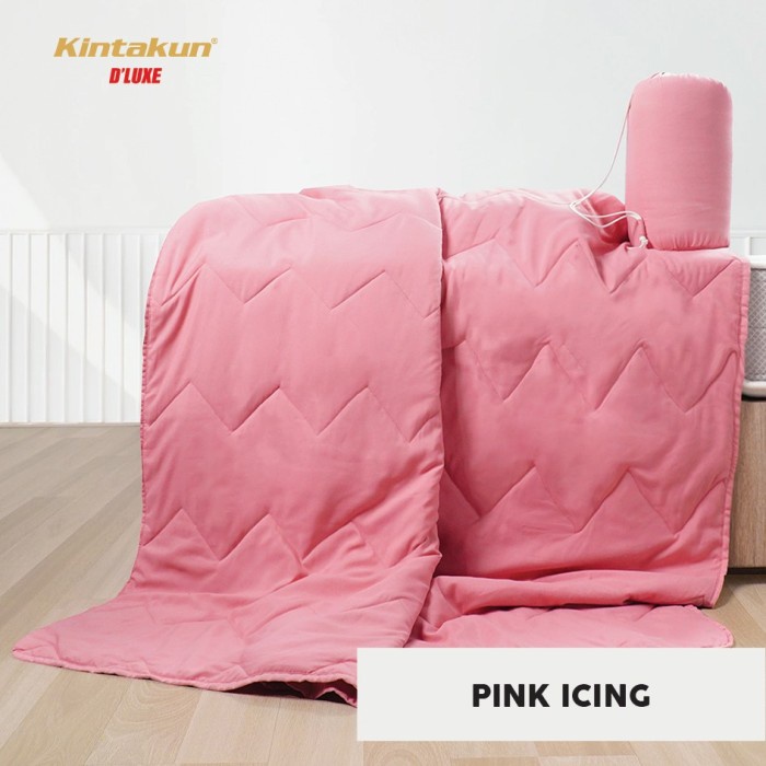 Selimut Dewasa Kintakun Selimut Korea Summer Blanket Uk. 150x200 Cm - Pink icing(Q5T1) Selimut Dewas