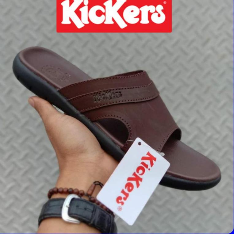BOOMING sandal kickers pria kulit asli Sandal casual. Sandal pria. Sandal kulit. Sendal pria. Sendal