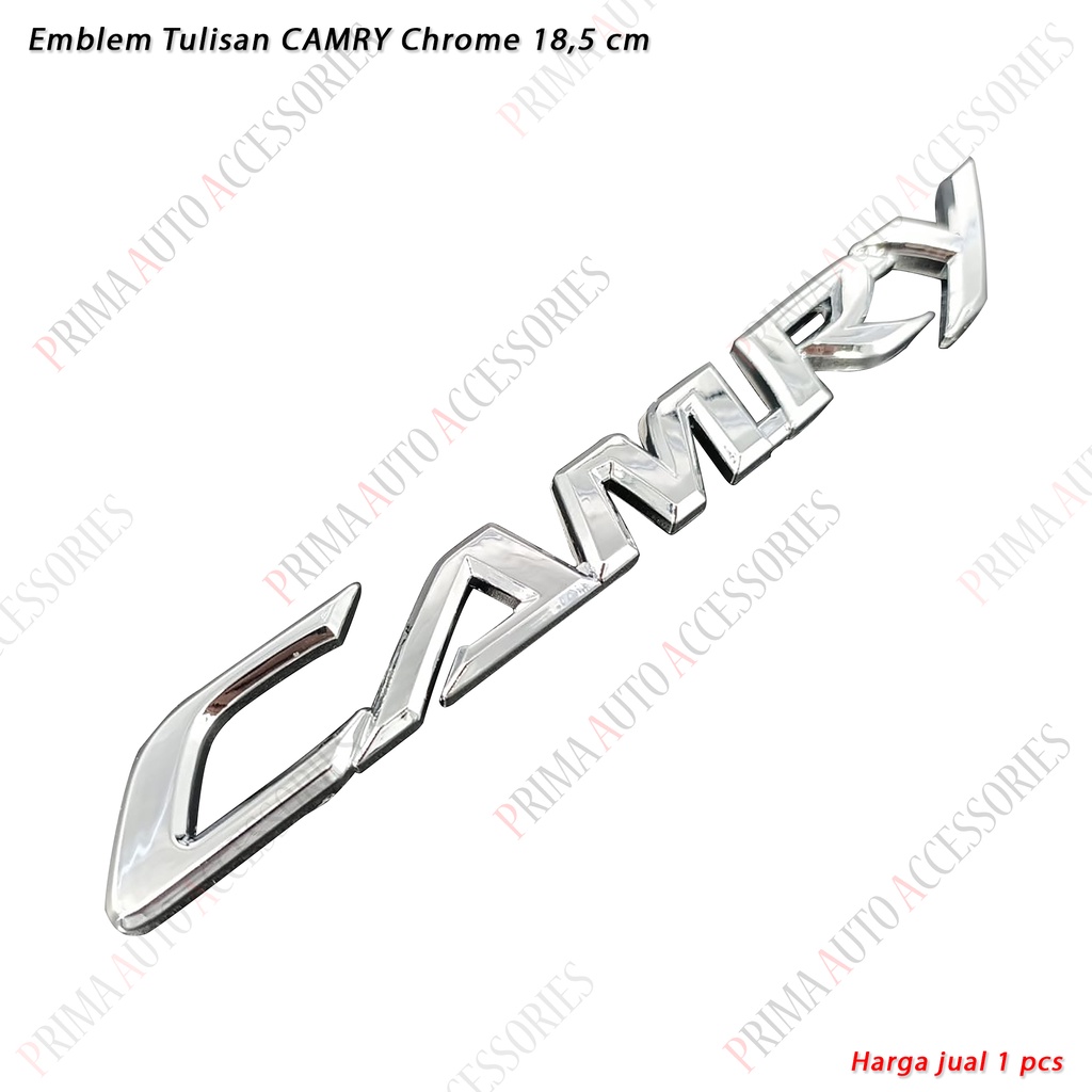 Emblem Tulisan CAMRY Chrome 18,5 cm