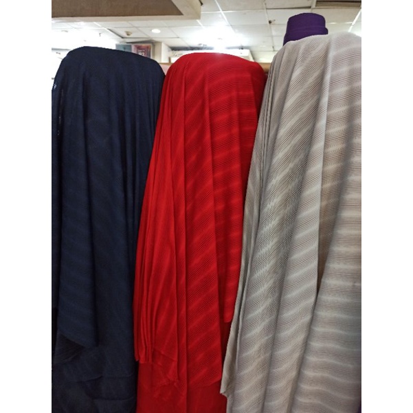 Bahan Kain Plisket Kaos Premium Meteran Per 0.5m