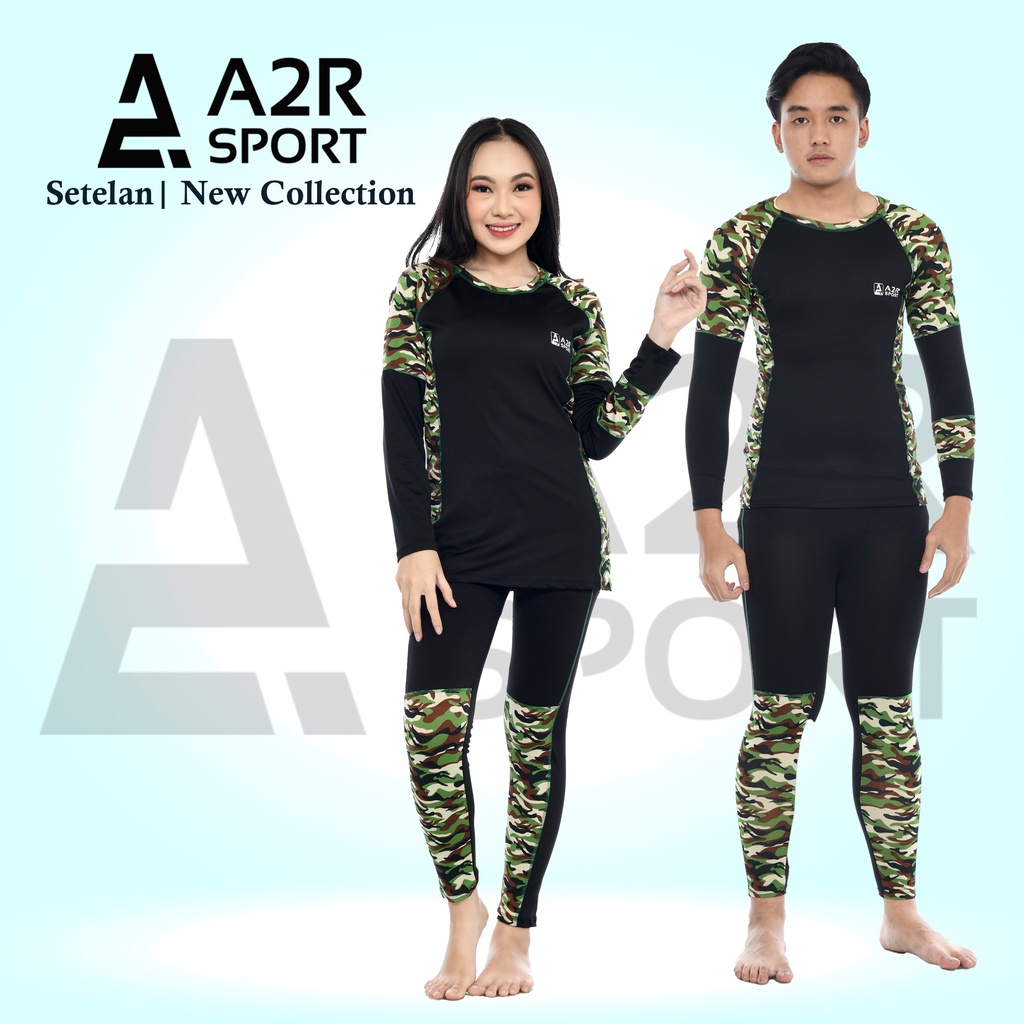 A2R Sport - Setelan dewasa Baju renang motif army