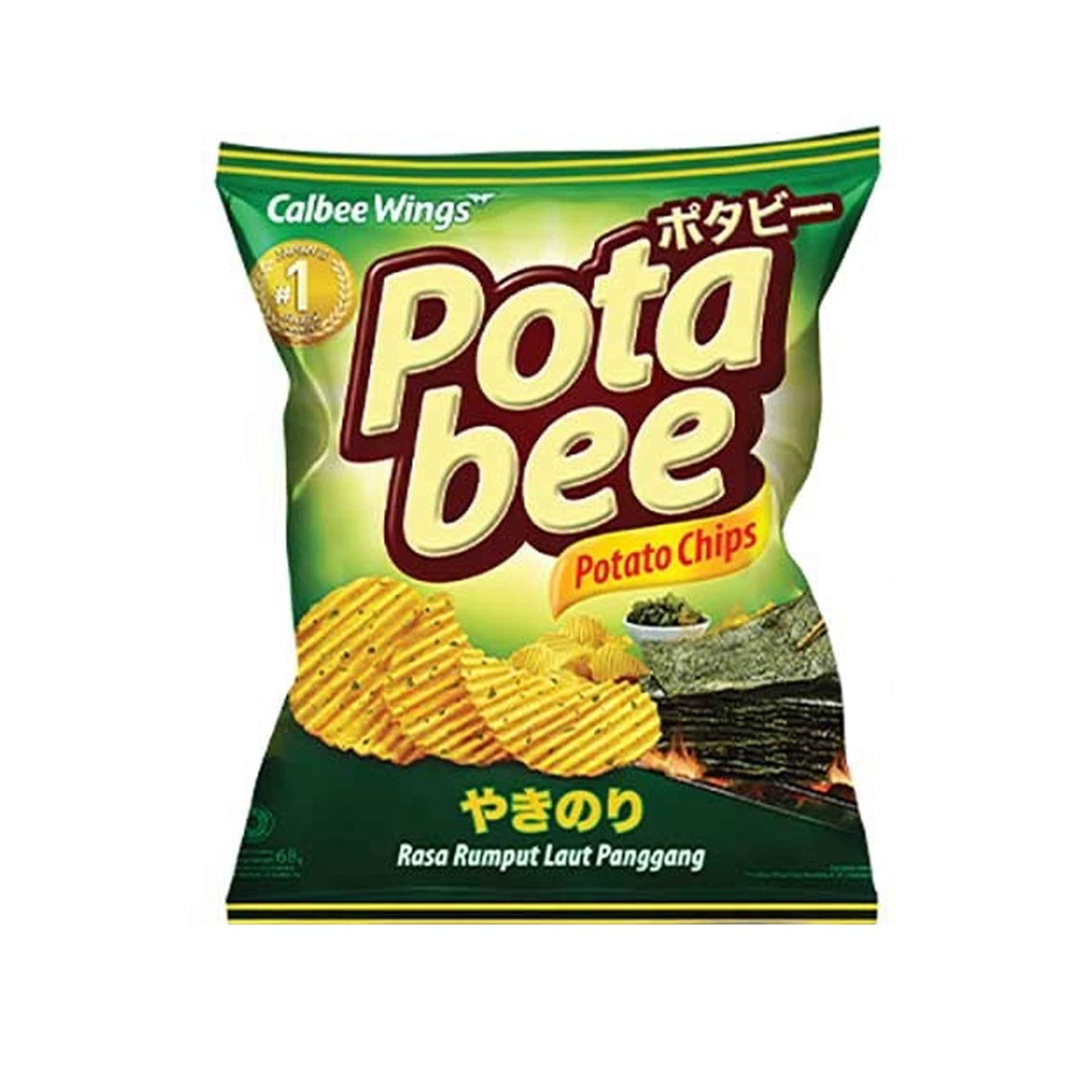 Potabee / Potato Chips / Grilled Seaweed / 68g