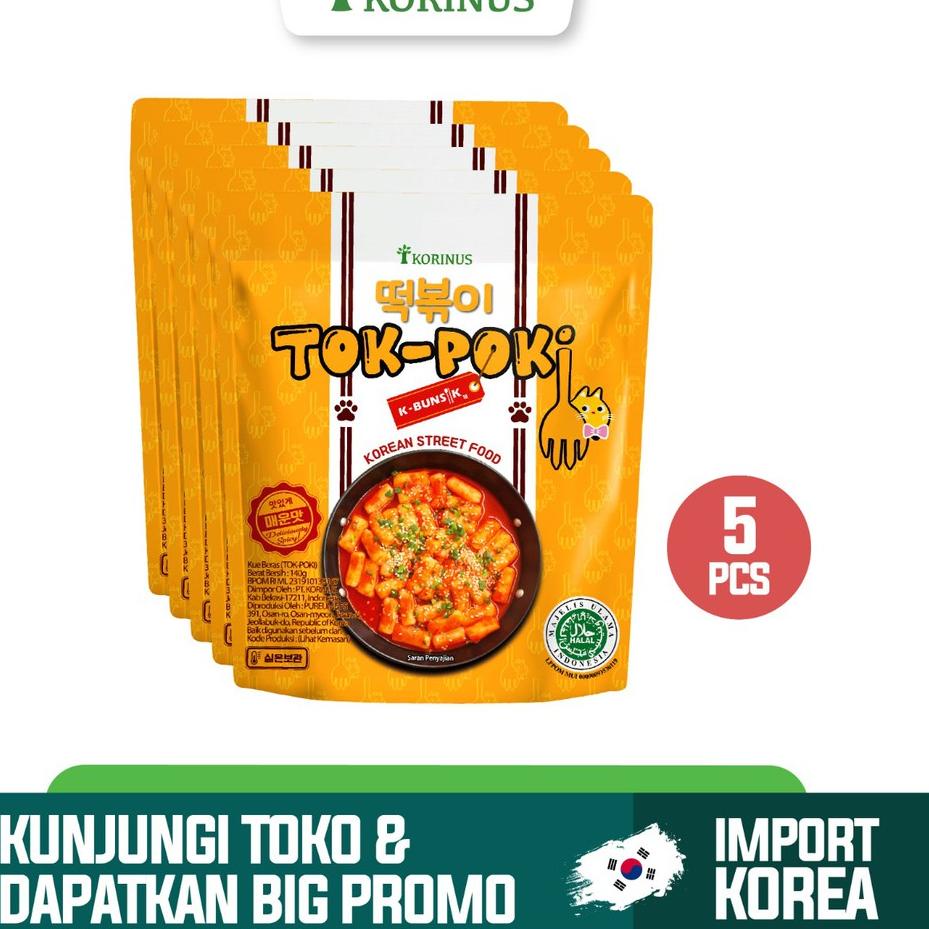 

Discount✔️-PAKET HEMAT Korinus K - Bunsik Tokpoki 5 PCS