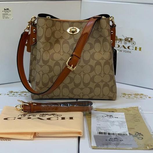 MENARIK [FREE BOX] COACH WOMEN SHOULDER BAG HAND BAG TAS TERLARIS TAS COACH KUNCI TAS TERMURAH