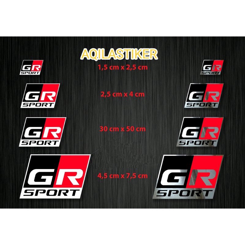 STIKER TOYOTA GR STICKER GAZOO RACING KOTAK