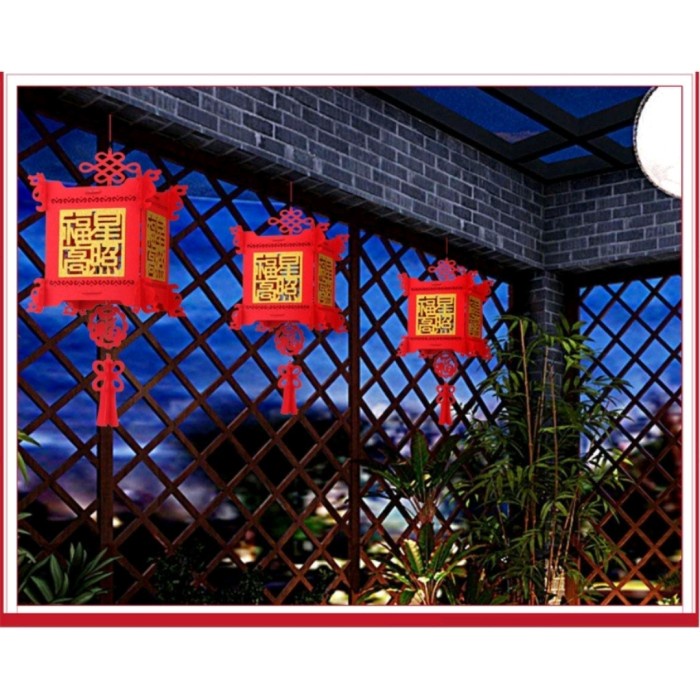 Lampion Lampion Dekorasi Imlek Lantern Sincia Hiasan Gantung Diy Imlek 2023