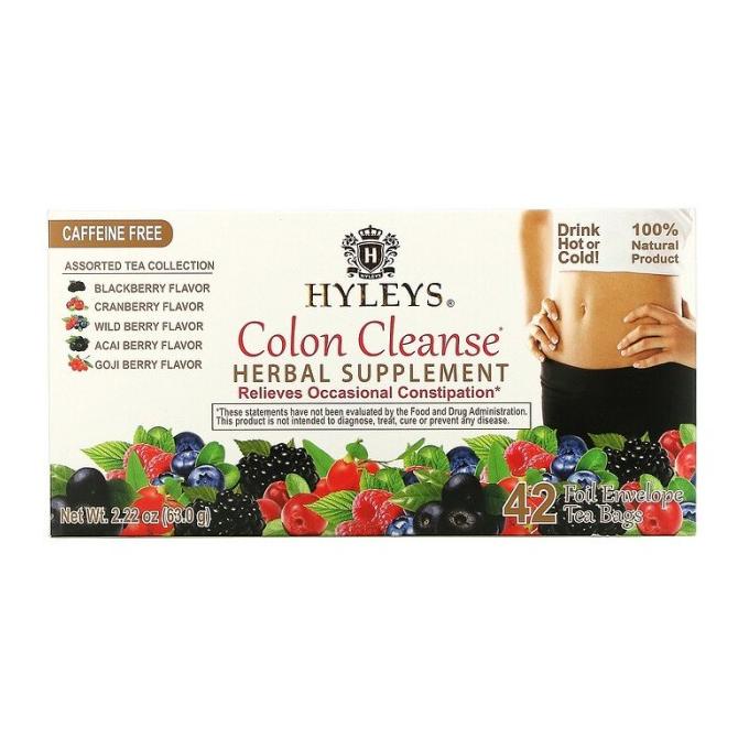 

Hyleys Tea Colon Cleanse Caffeine Free, 42 Foil Envelope Tea Bags buo04