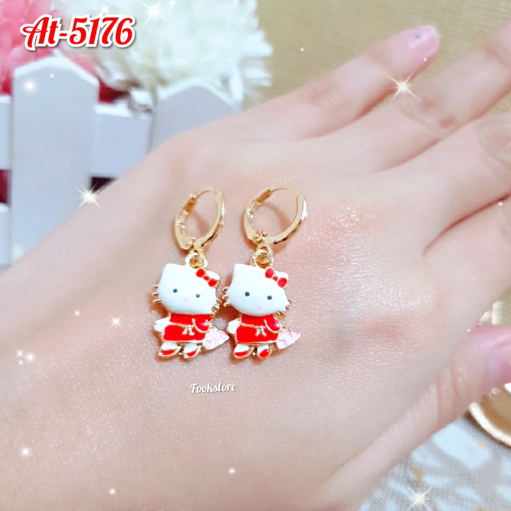 MURAH MERIAH ANTING CLIP ANAK XUPING MOTIF HELLO KITTY