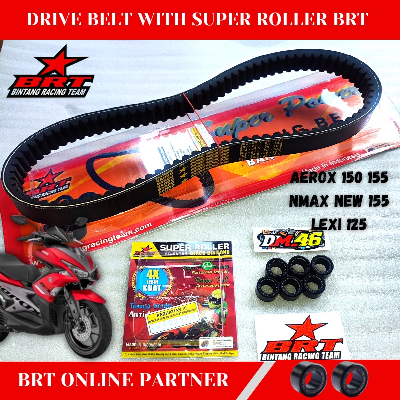 Vanbelt V Belt BRT Set Roller Aerox 150 155 Nmax New 155 Lexi 125