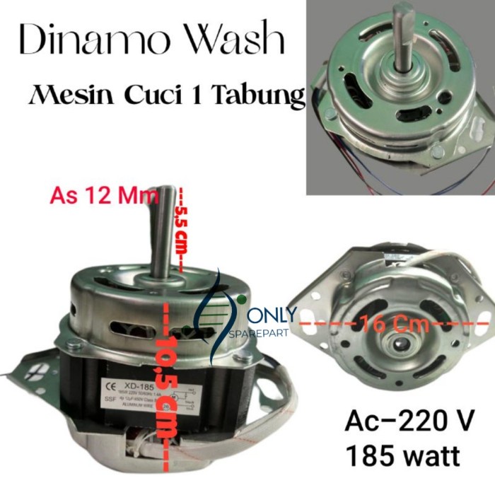 Dinamo wash mesin cuci 1 Tabung / Dinamo mesin cuci 1 Tabung