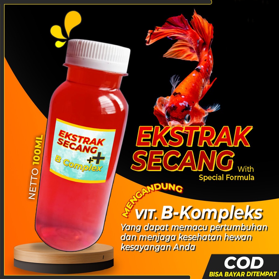 Ekstrak Kayu Secang Cupang Hias Blue Rim Avatar Halfmoon Giant Nemo 100ml