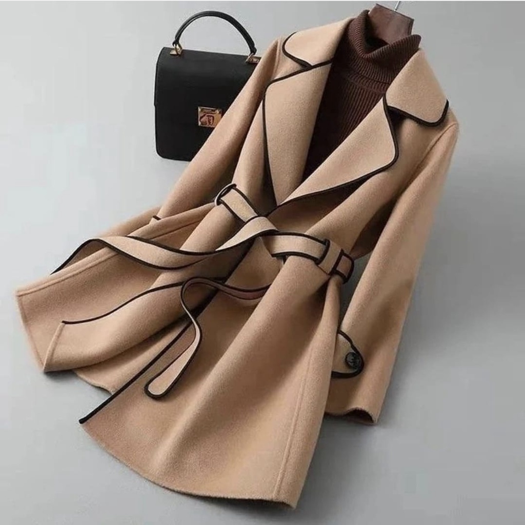 IMPORT WOMAN ALICE AUTUMN SPRING COAT OUTER TRAVELLING OUTFIT KOREAN STYLE BAJU HANGAT WANITA MUSIM GUGUR