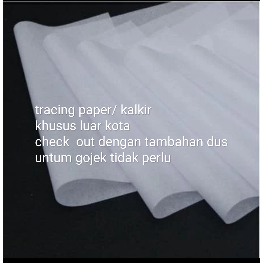 

tracing paper kalkir ukuran a1 80 / 65 gsm ukuran 65 x 85 cm full 1 lembar