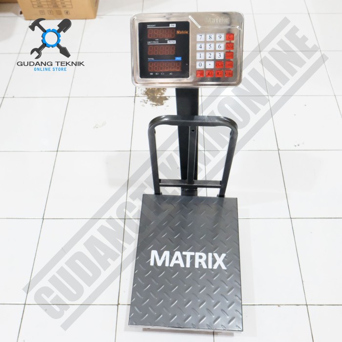 Timbangan Duduk Digital Rail Kapasitas 150Kg TD150 MATRIX / Timbangan Digital Scale Double Display 150 Kg TD 150 MATRIX