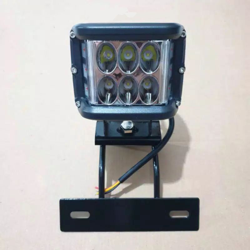 PANGKON PLAT NOMOR RX KING BYSON BRAKET DUDUKAN LAMPU DEPAN TEMBAK