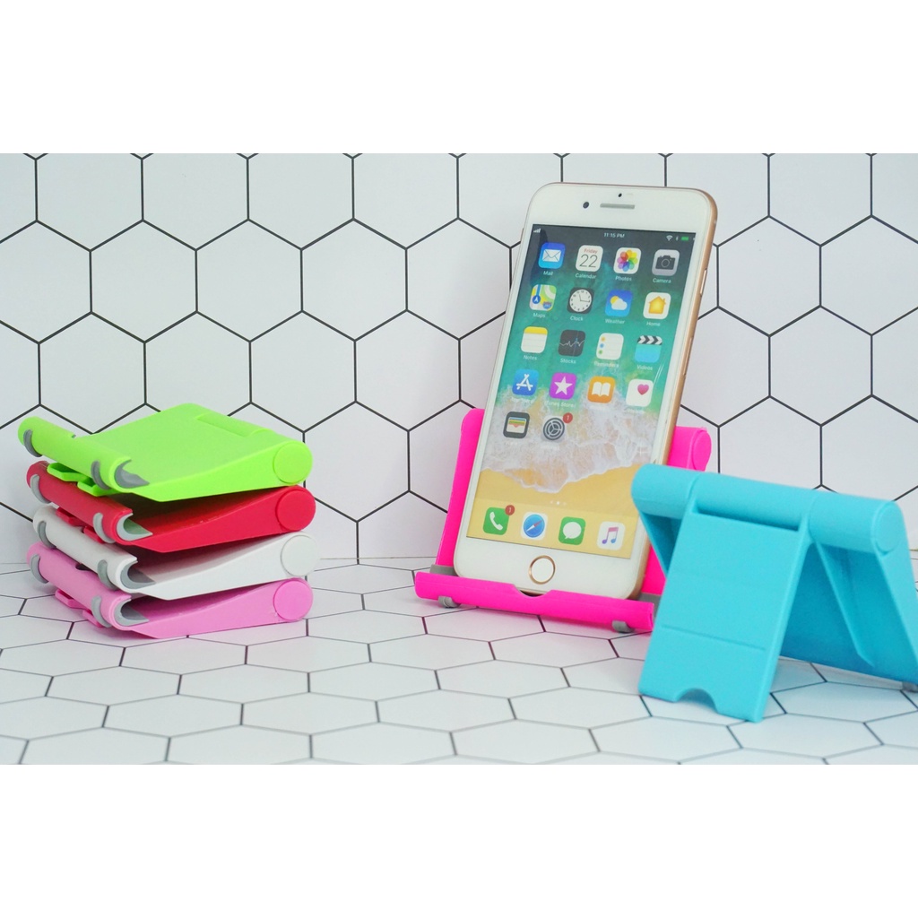 Mini Stand Plastik Holder HP Tablet / Phone Tablet Stand / Phone Tablet Holder / Dudukan HP Tablet / Tatakan Handphone Tablet / Multi Stand HP Tablet Universal Dudukan Kursi Phone Tablet Holder Handphone