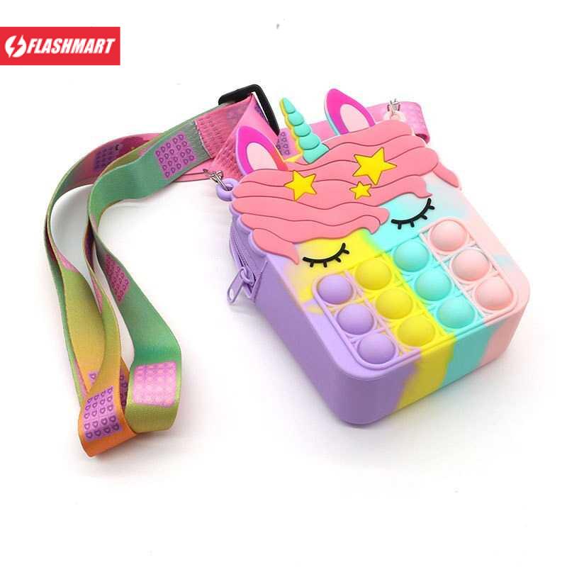 Flashmart Mainan Push Pop It Button Silicone Bag Children Toy - ZNM48