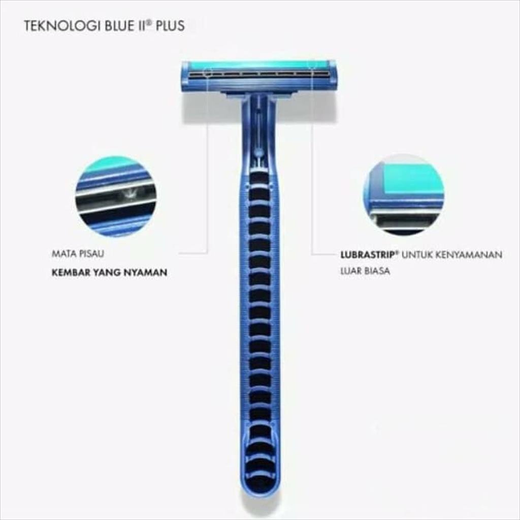 Alat Cukur Kumis dan Jenggot Biru 2 Mata Pisau/Cukuran/Alat Cukur