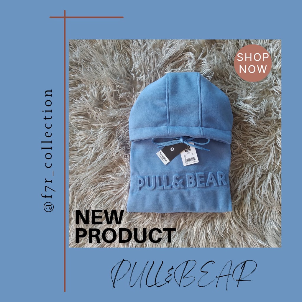 SWEATER HOODIE PULL&amp;BEAR EMBOS DEWASA PREMIUM PRIA-WANITA(UNISEX)MURMER